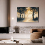Landscape 190 Canvas Art 60 x 40 cm / Black