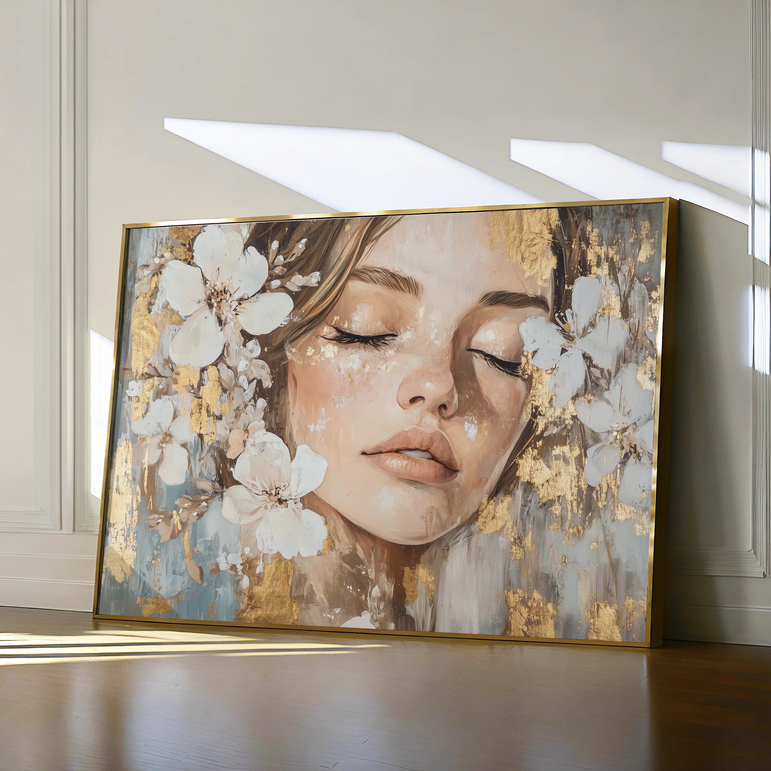 Portrait 190 Canvas Art 18" x 24" / 45 x 60 cm / Black