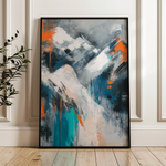 Abstract 1900 Canvas Art 18" x 24" / 45 x 60 cm / Black