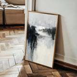 Abstract 1901 Canvas Art 18" x 24" / 45 x 60 cm / Black