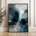 Abstract 1902 Canvas Art 18" x 24" / 45 x 60 cm / Black