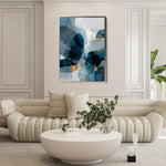 Abstract 1902 Canvas Art 18" x 24" / 45 x 60 cm / Black