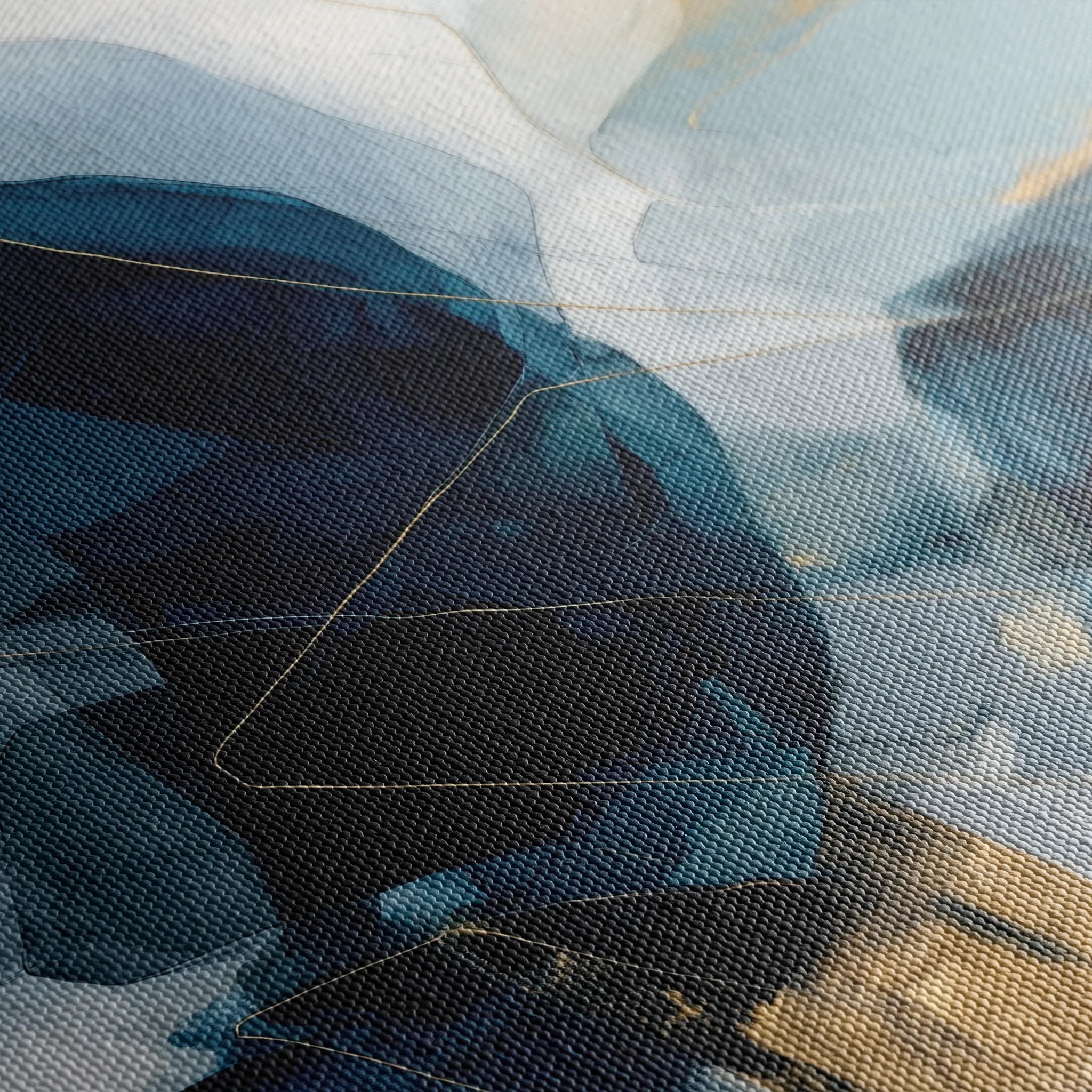 Abstract 1902 Canvas Art 18" x 24" / 45 x 60 cm / Black