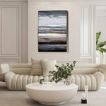Abstract 1903 Canvas Art 18" x 24" / 45 x 60 cm / Black