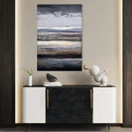 Abstract 1903 Canvas Art 60 x 40 cm / Black