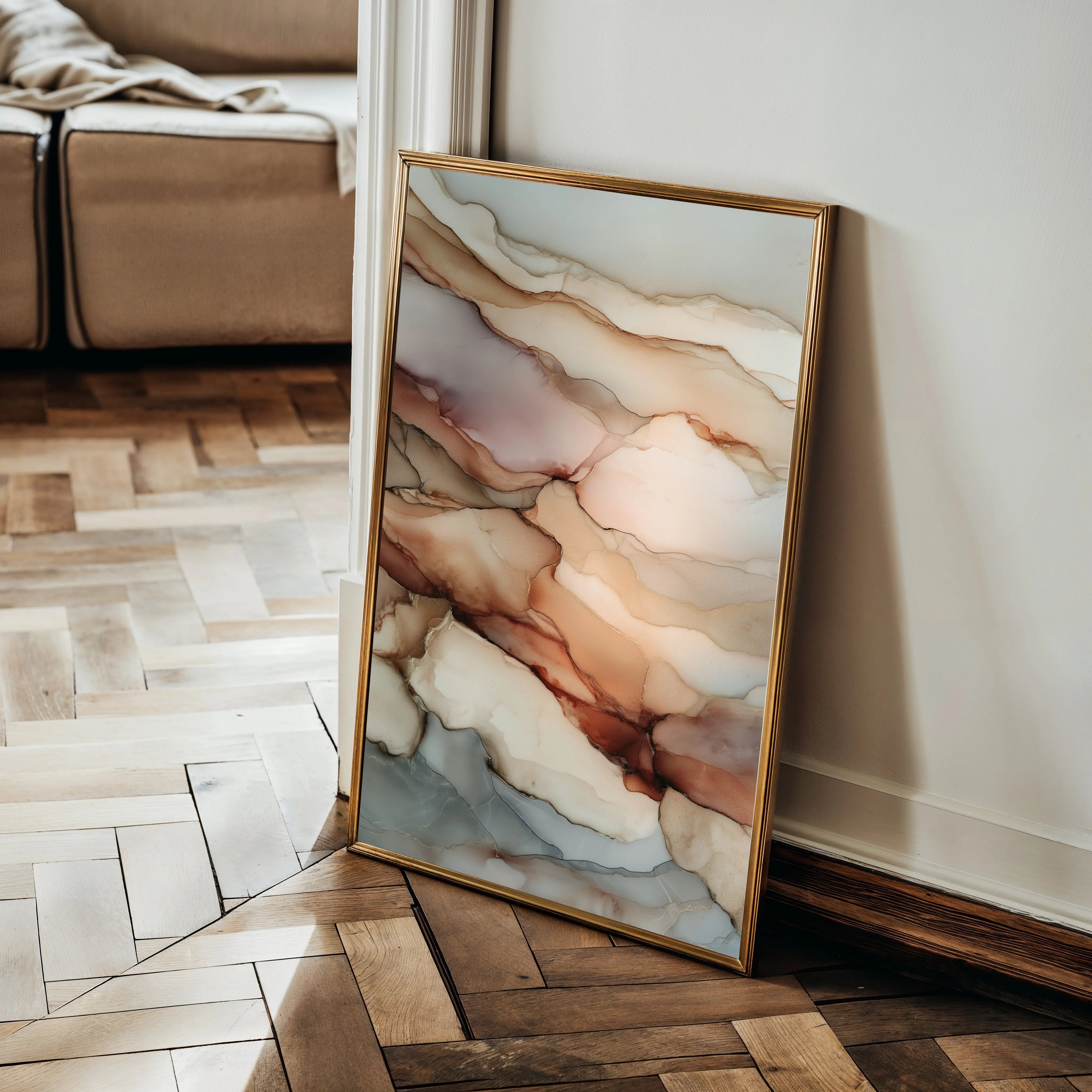 Abstract 1904 Canvas Art 18" x 24" / 45 x 60 cm / Black