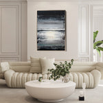 Abstract 1905 Canvas Art 18" x 24" / 45 x 60 cm / Black