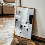 Abstract 1906 Canvas Art 18" x 24" / 45 x 60 cm / Black