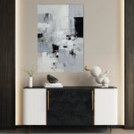 Abstract 1906 Canvas Art 18" x 24" / 45 x 60 cm / Black