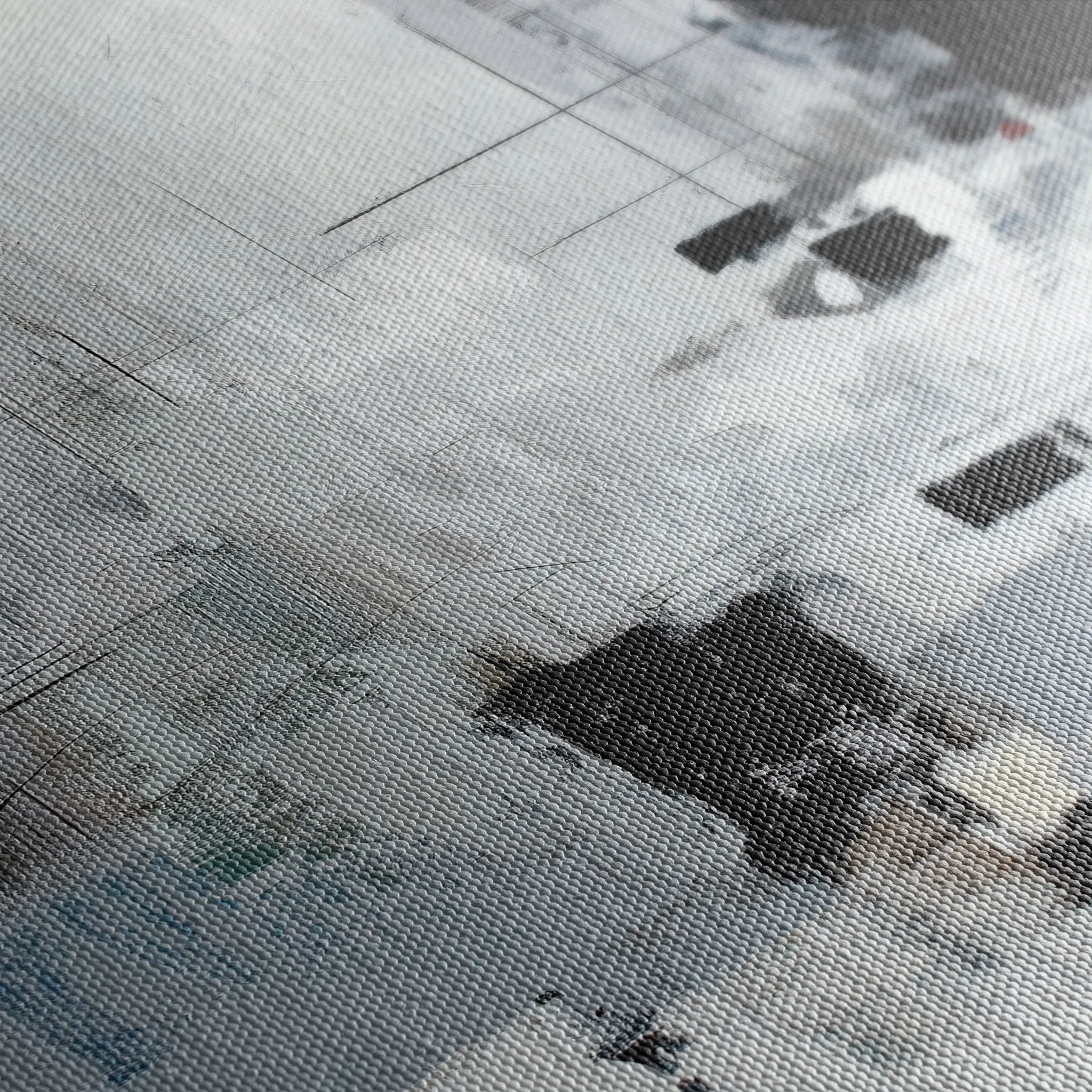 Abstract 1906 Canvas Art 18" x 24" / 45 x 60 cm / Black