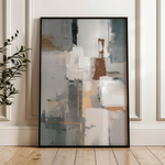 Abstract 1908 Canvas Art 18" x 24" / 45 x 60 cm / Black