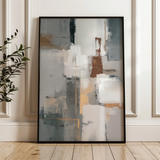 Abstract 1908 Canvas Art 18" x 24" / 45 x 60 cm / Black