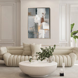 Abstract 1908 Canvas Art 18" x 24" / 45 x 60 cm / Black