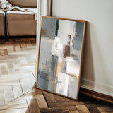 Abstract 1908 Canvas Art 18" x 24" / 45 x 60 cm / Black