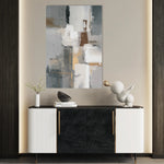 Abstract 1908 Canvas Art 18" x 24" / 45 x 60 cm / Black
