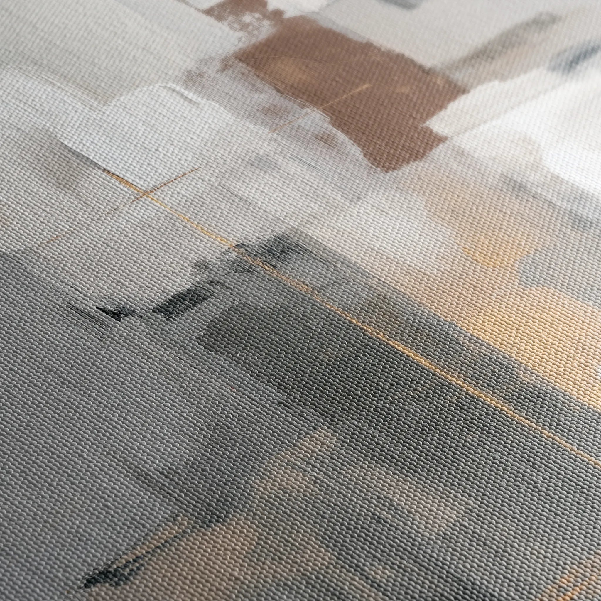 Abstract 1908 Canvas Art 18" x 24" / 45 x 60 cm / Black