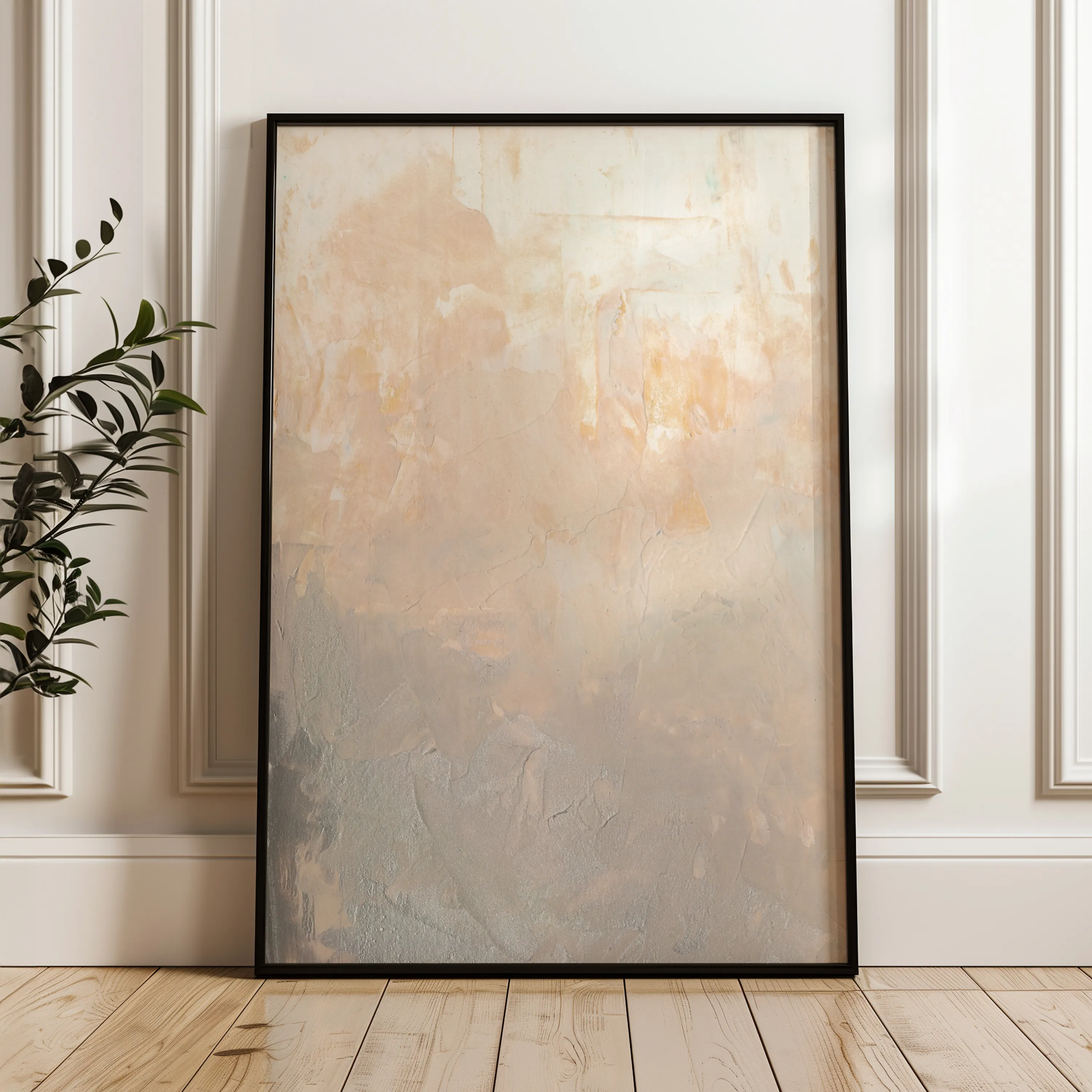 Abstract 191 Canvas Art 18" x 24" / 45 x 60 cm / Black
