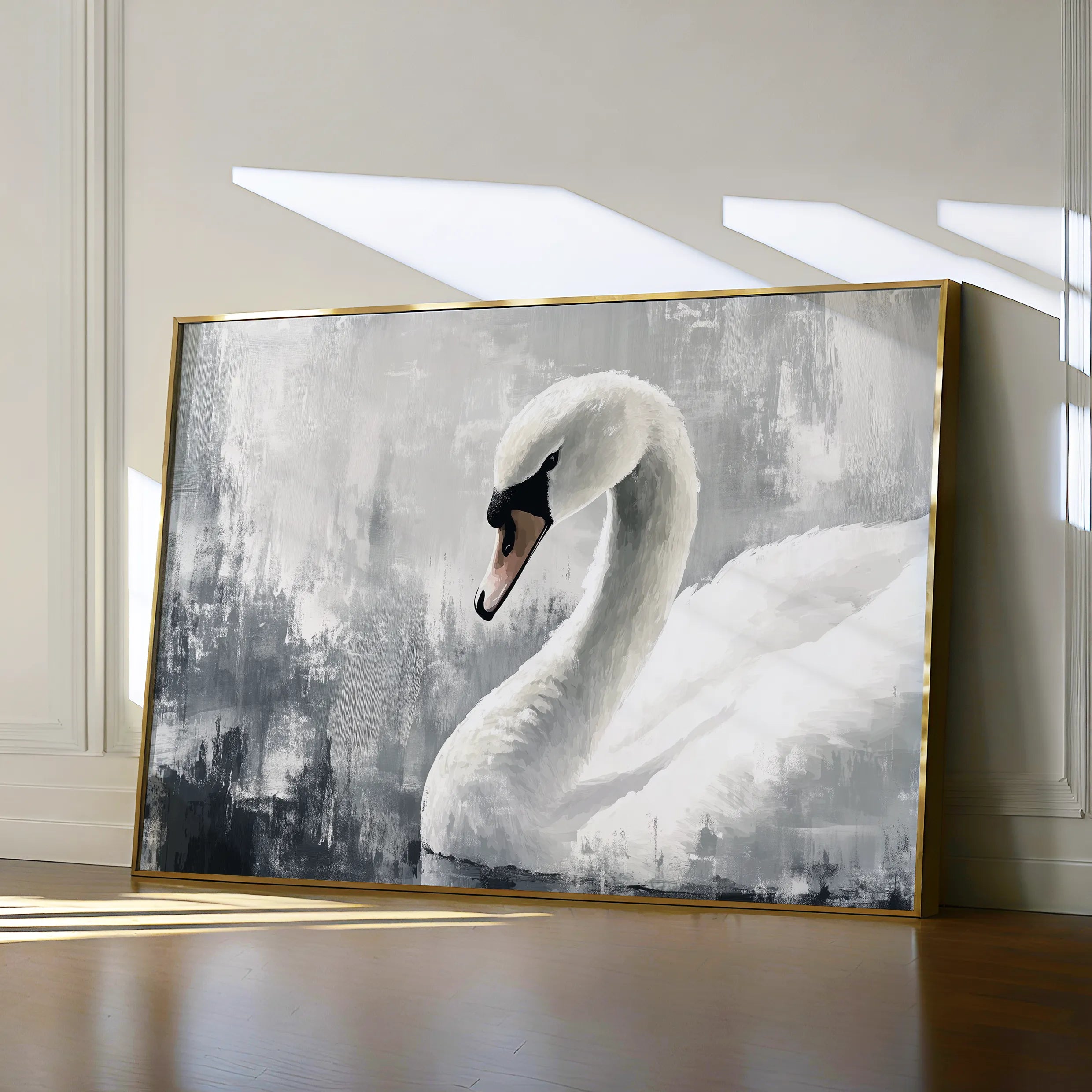Animals 191 Canvas Art 18" x 24" / 45 x 60 cm / Black
