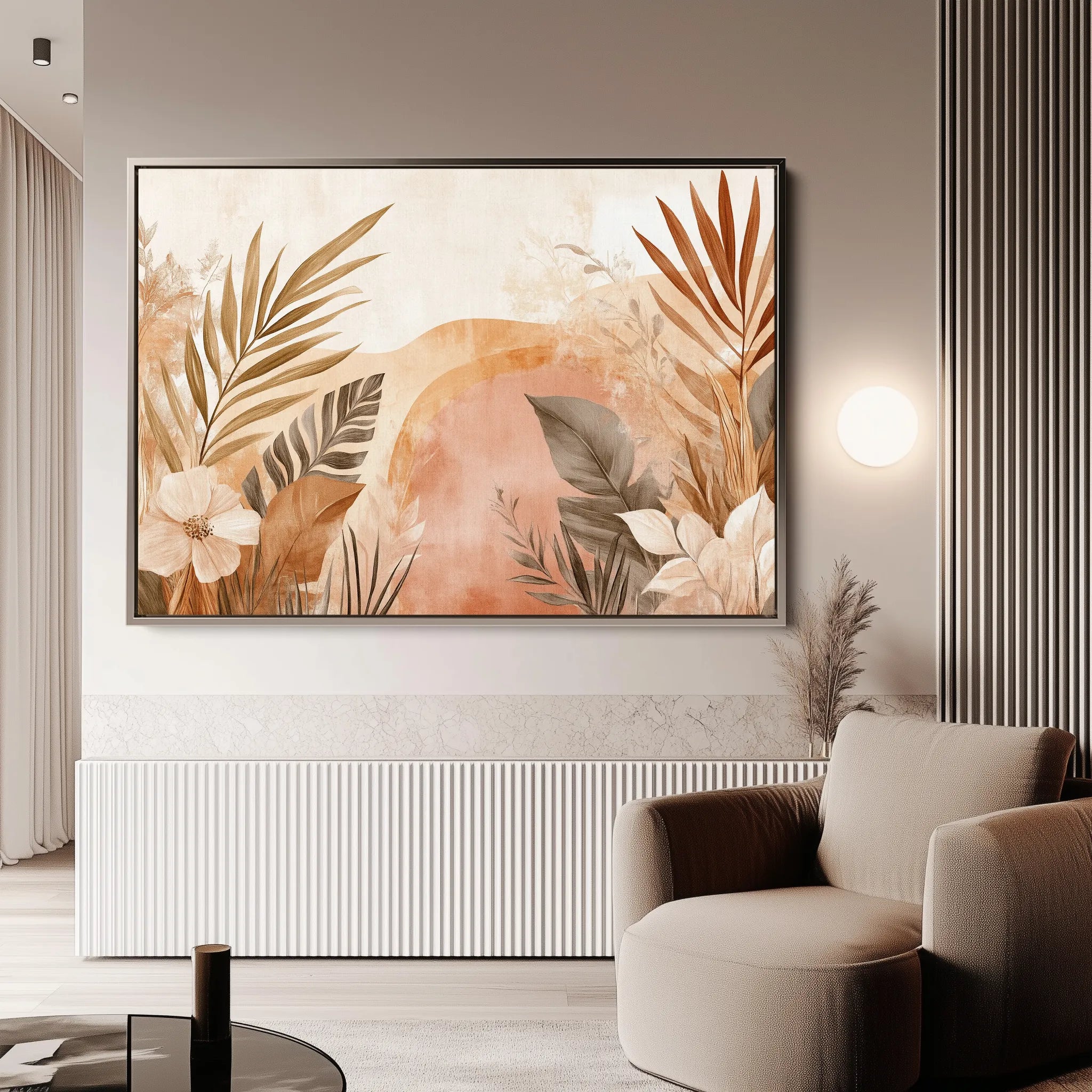 Boho 191 Canvas Art 18" x 24" / 45 x 60 cm / Black
