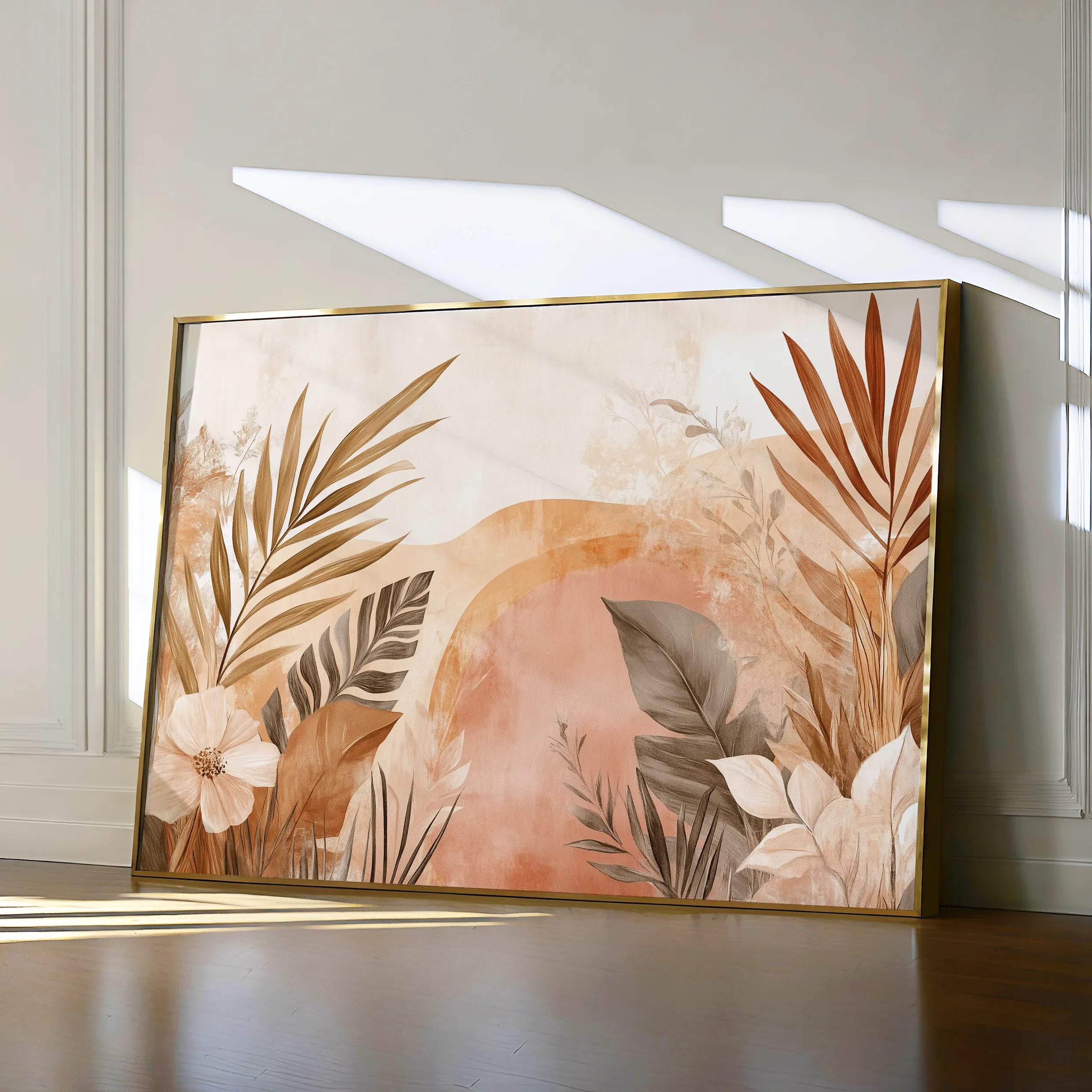 Boho 191 Canvas Art 18" x 24" / 45 x 60 cm / Black