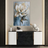 Floral 191 Canvas Art 18" x 24" / 45 x 60 cm / Black
