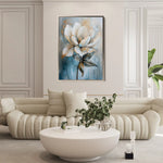 Floral 191 Canvas Art 60 x 40 cm / Black