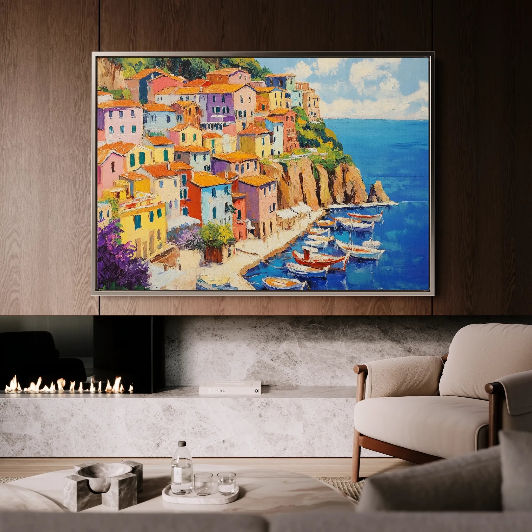 Landscape 191 Canvas Art 18" x 24" / 45 x 60 cm / Black