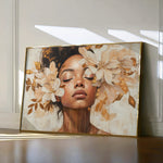 Portrait 191 Canvas Art 18" x 24" / 45 x 60 cm / Black