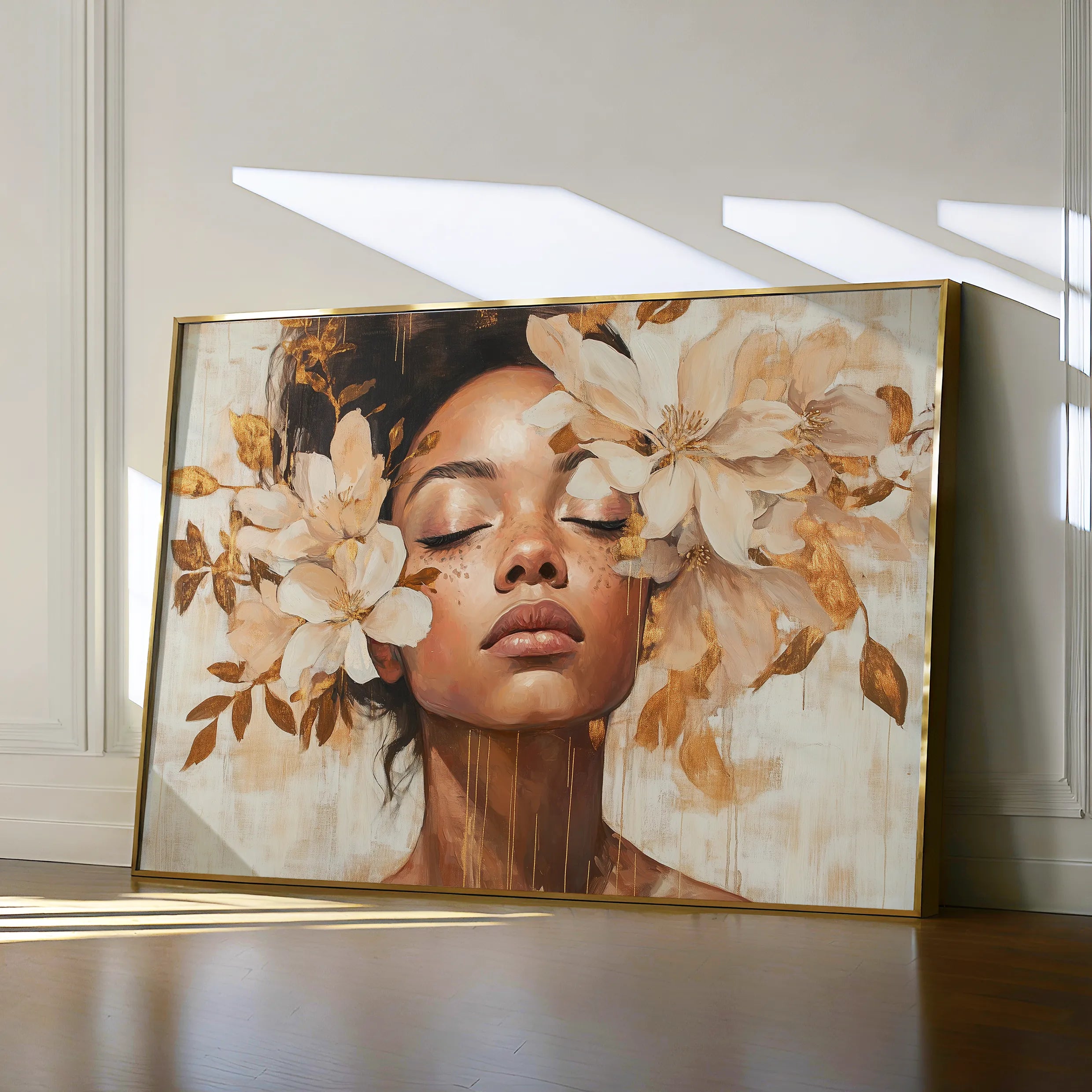 Portrait 191 Canvas Art 18" x 24" / 45 x 60 cm / Black