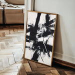Abstract 1910 Canvas Art 18" x 24" / 45 x 60 cm / Black