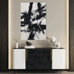 Abstract 1910 Canvas Art 18" x 24" / 45 x 60 cm / Black