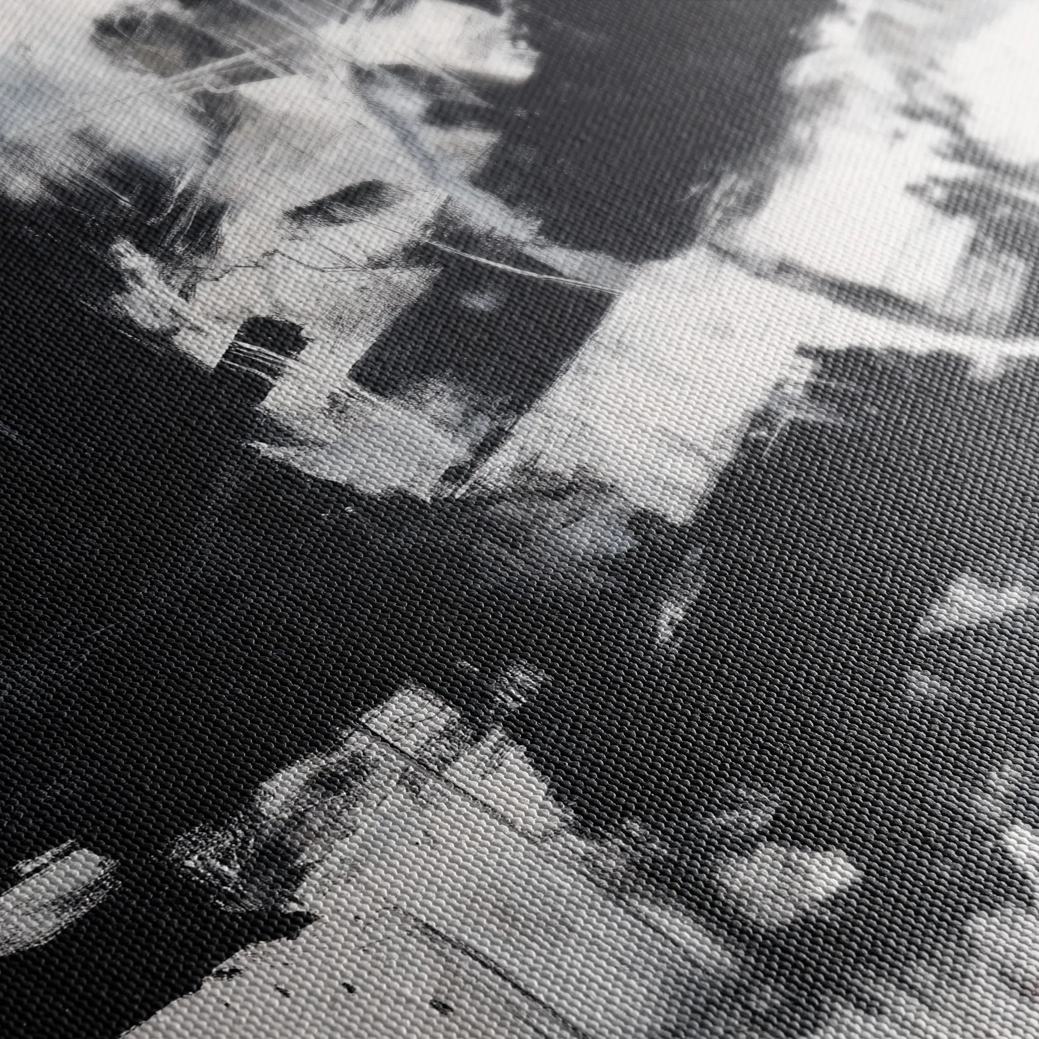 Abstract 1910 Canvas Art 18" x 24" / 45 x 60 cm / Black