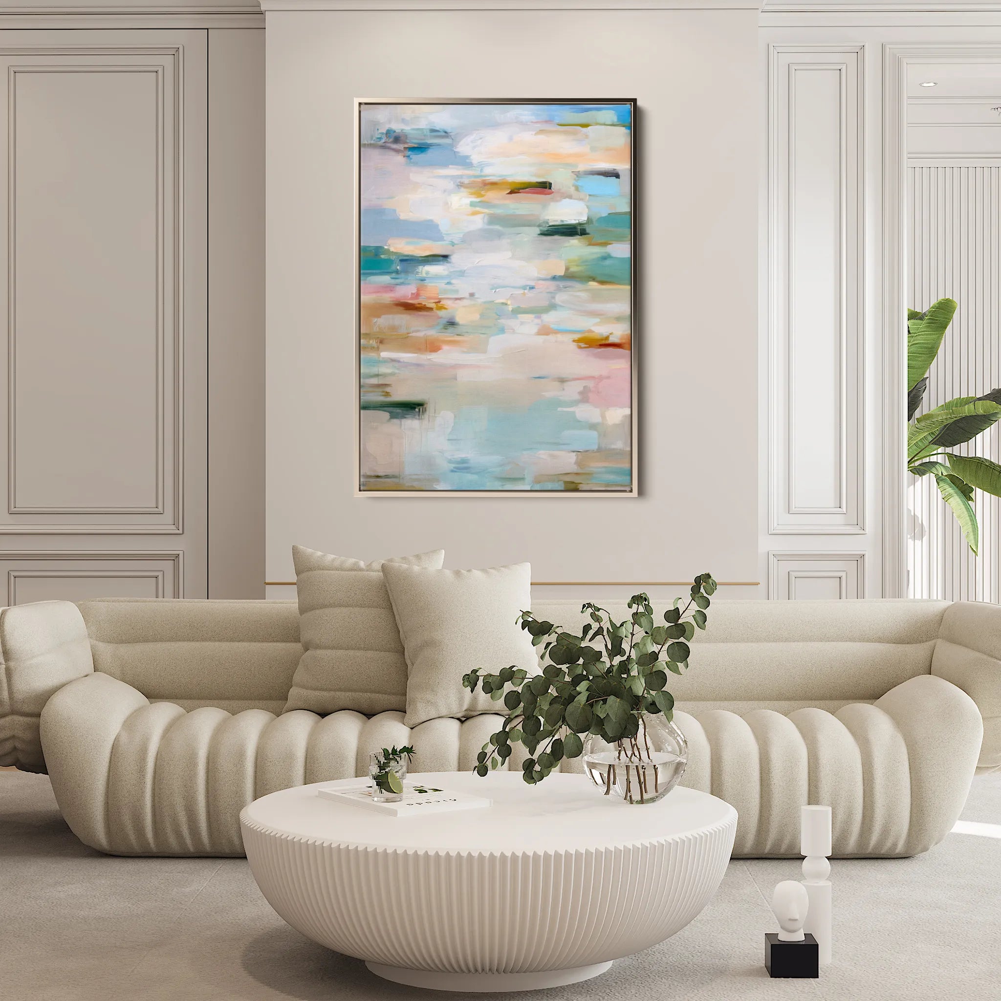 Abstract 1912 Canvas Art 18" x 24" / 45 x 60 cm / Black