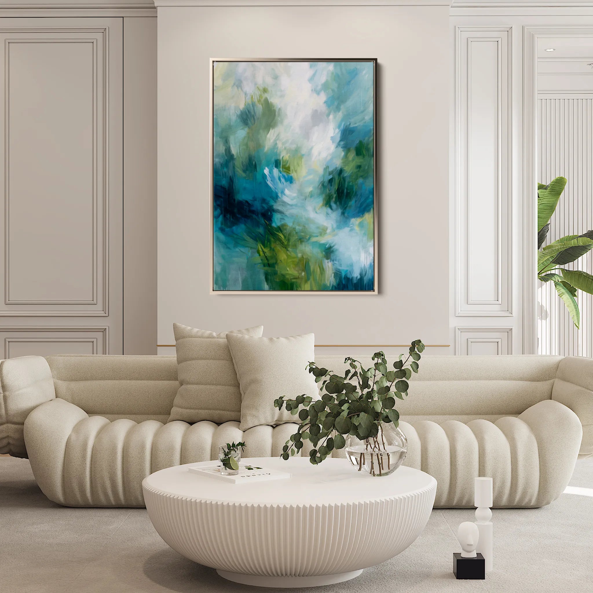 Abstract 1913 Canvas Art 18" x 24" / 45 x 60 cm / Black