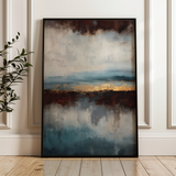 Abstract 1915 Canvas Art 18" x 24" / 45 x 60 cm / Black
