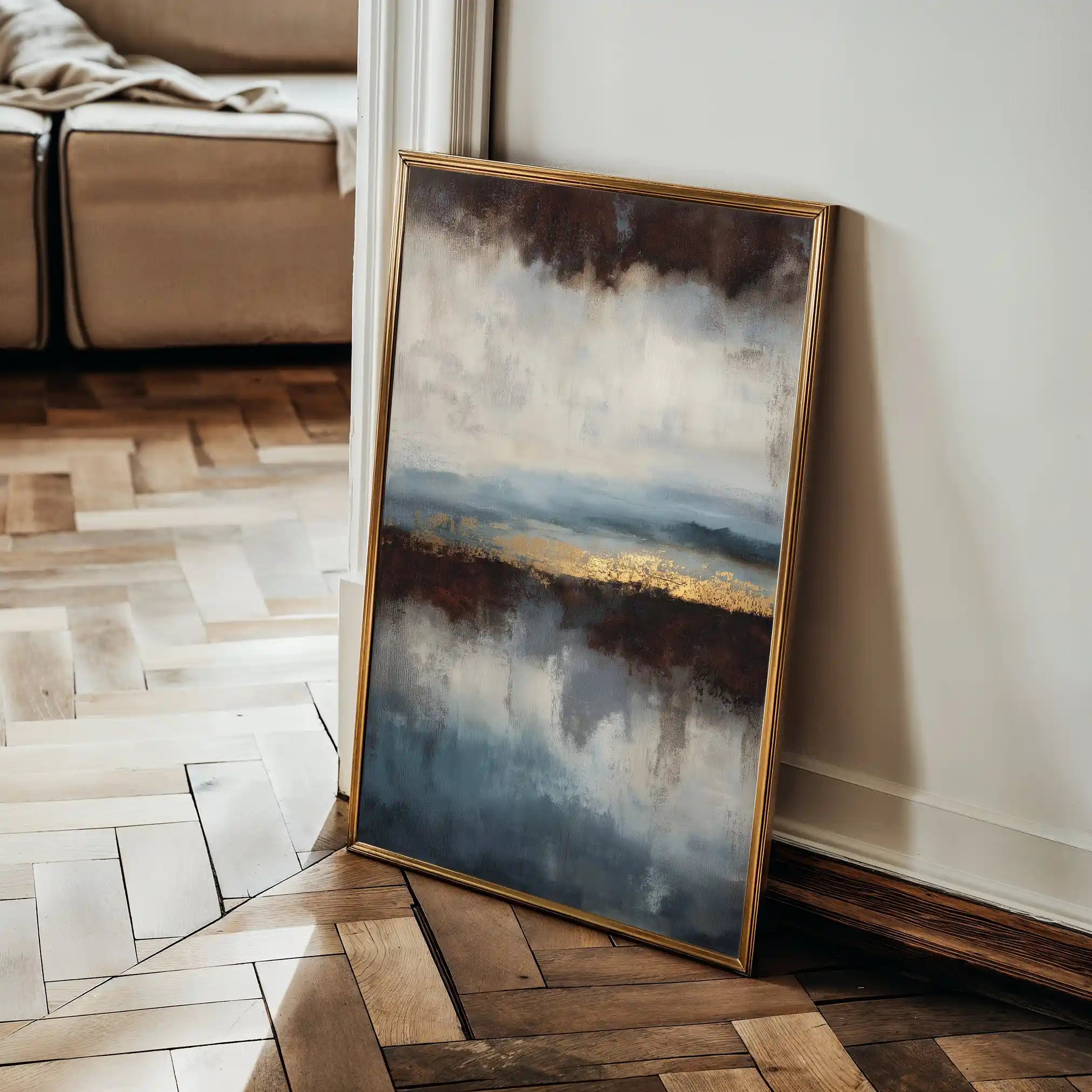 Abstract 1915 Canvas Art 18" x 24" / 45 x 60 cm / Black