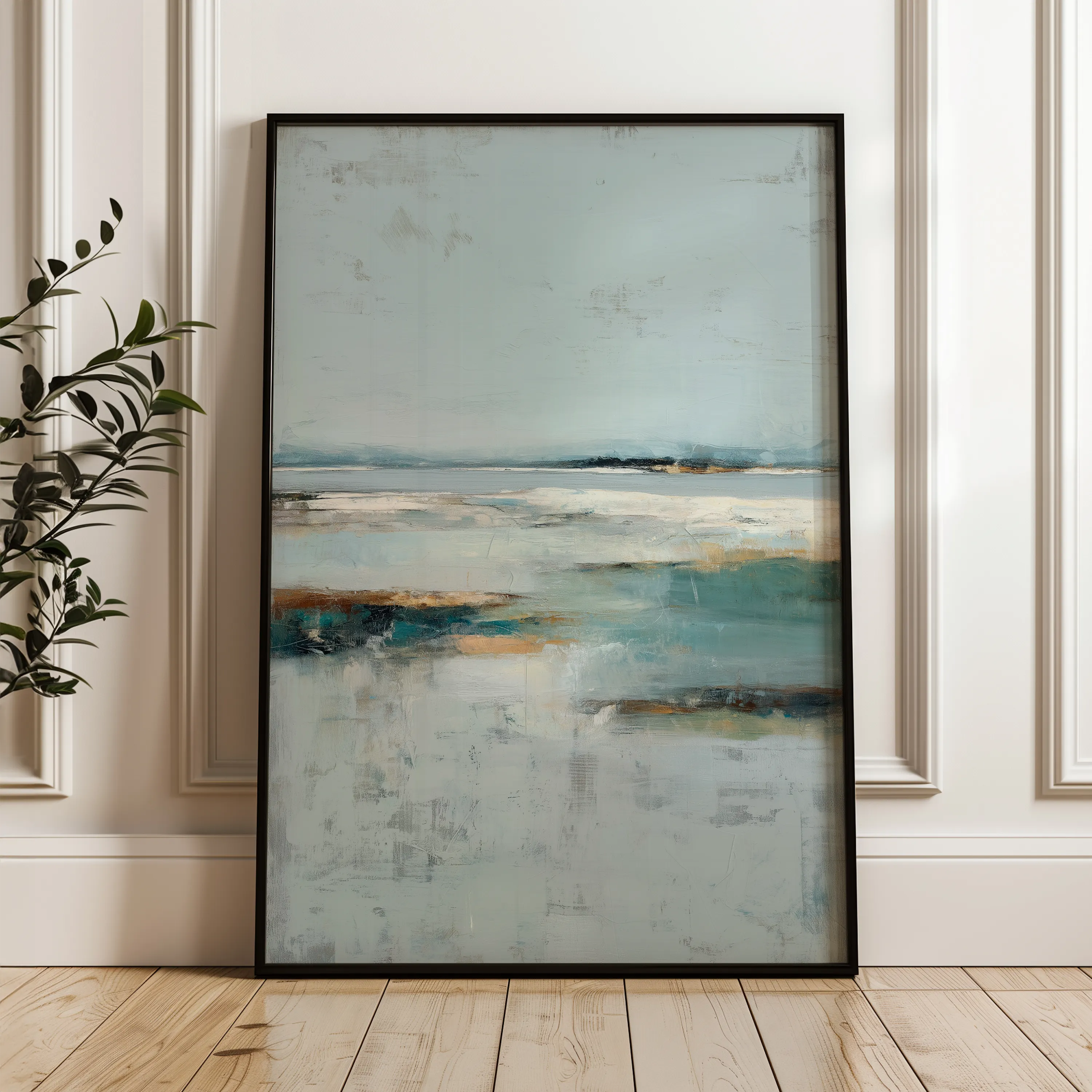 Abstract 1917 Canvas Art 18" x 24" / 45 x 60 cm / Black