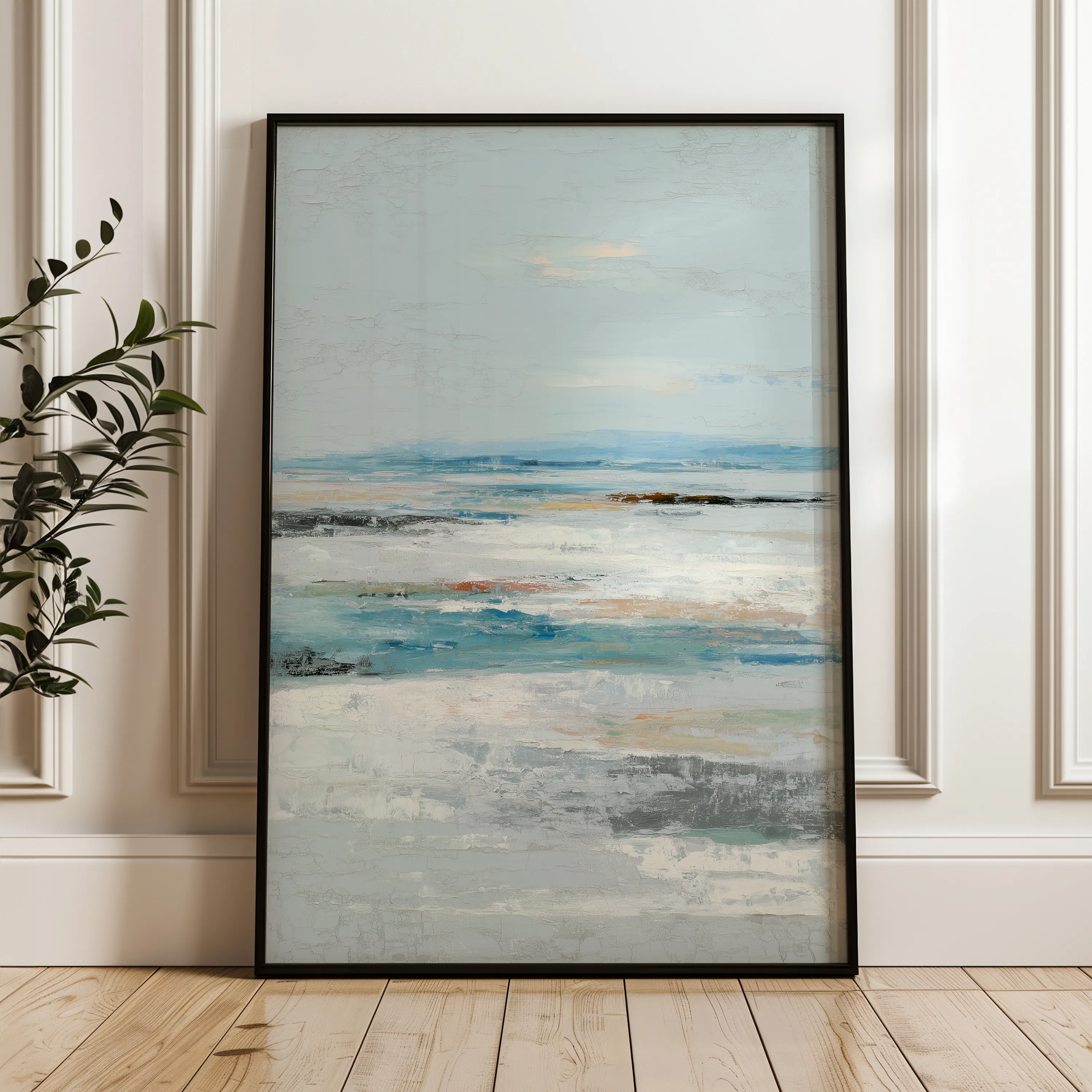 Abstract 1918 Canvas Art 18" x 24" / 45 x 60 cm / Black