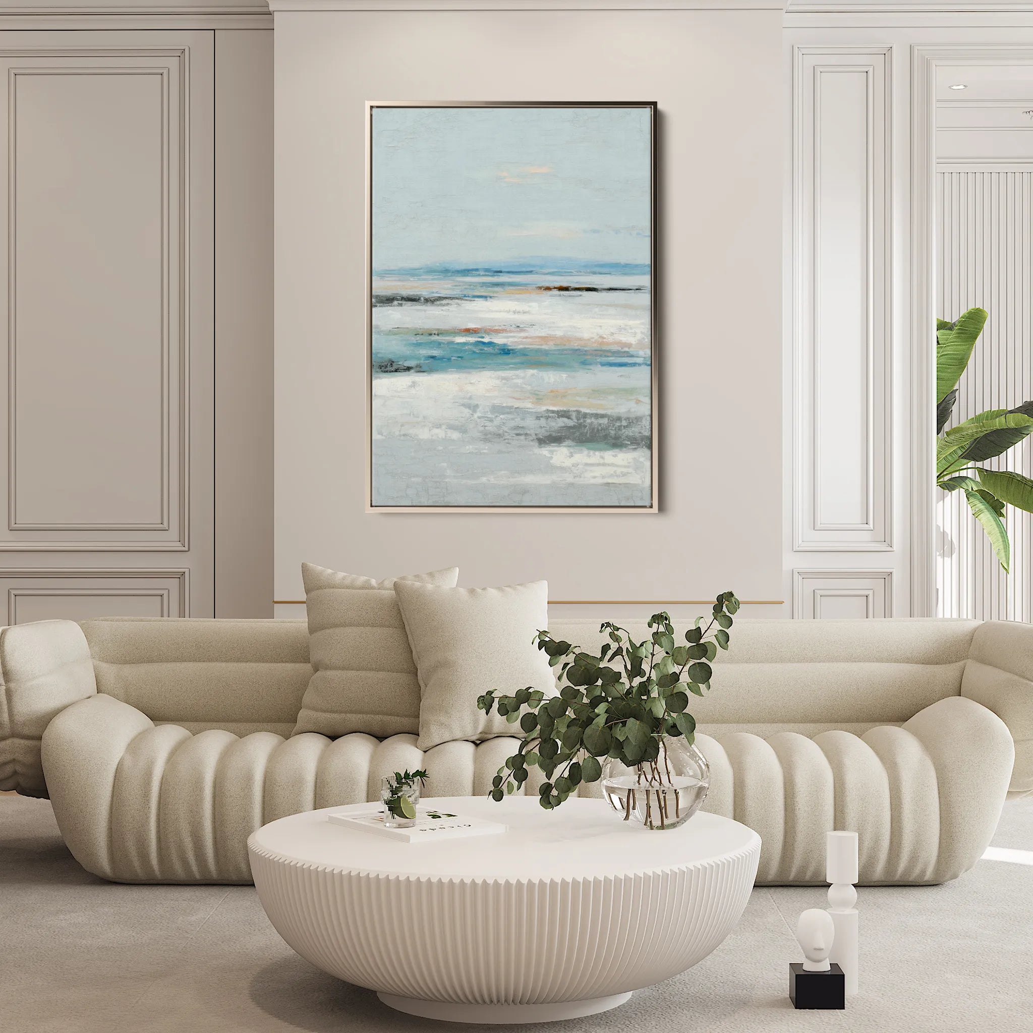 Abstract 1918 Canvas Art 18" x 24" / 45 x 60 cm / Black