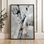 Abstract 1919 Canvas Art 18" x 24" / 45 x 60 cm / Black