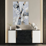 Abstract 1919 Canvas Art 18" x 24" / 45 x 60 cm / Black