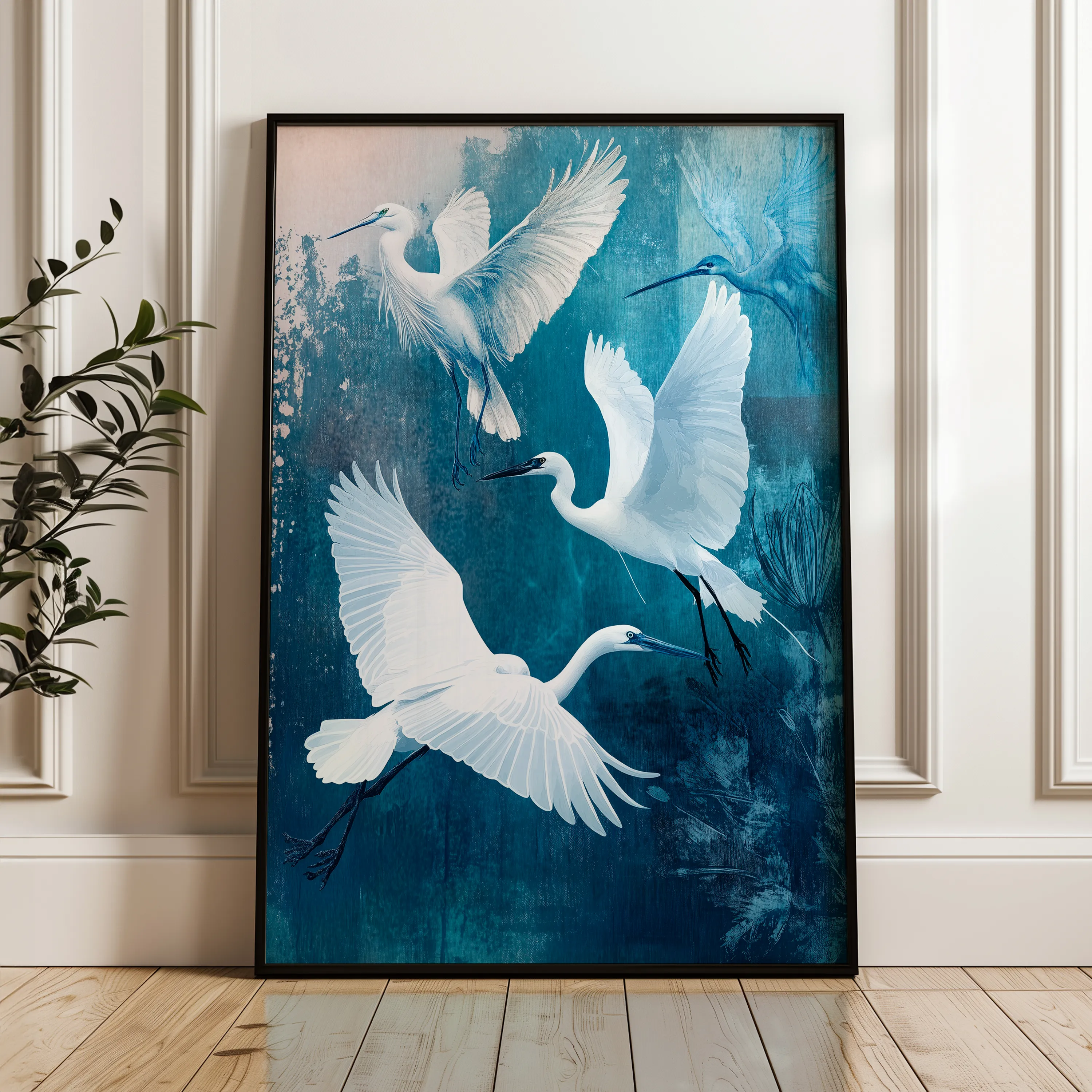 Animals 192 Canvas Art 18" x 24" / 45 x 60 cm / Black