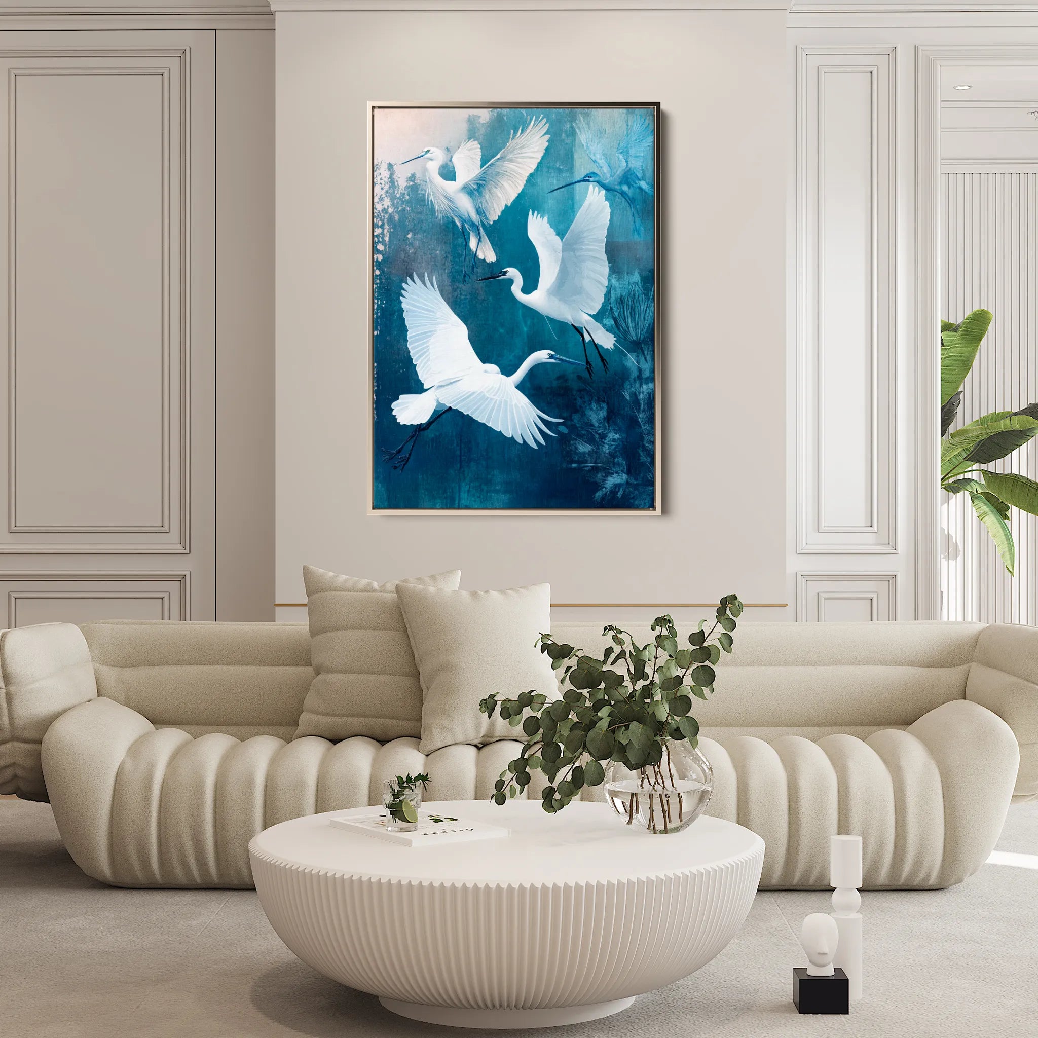 Animals 192 Canvas Art 18" x 24" / 45 x 60 cm / Black