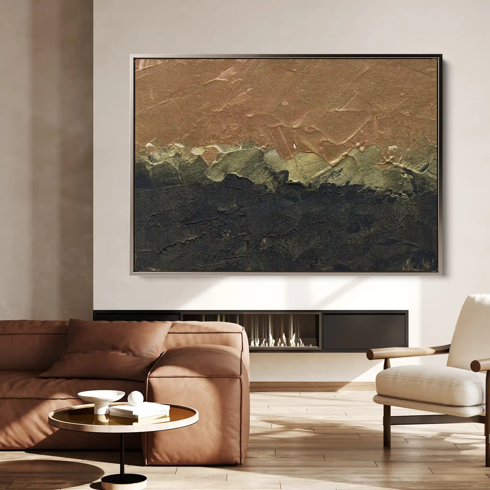 Abstract 192 Canvas Art 60 x 40 cm / Black