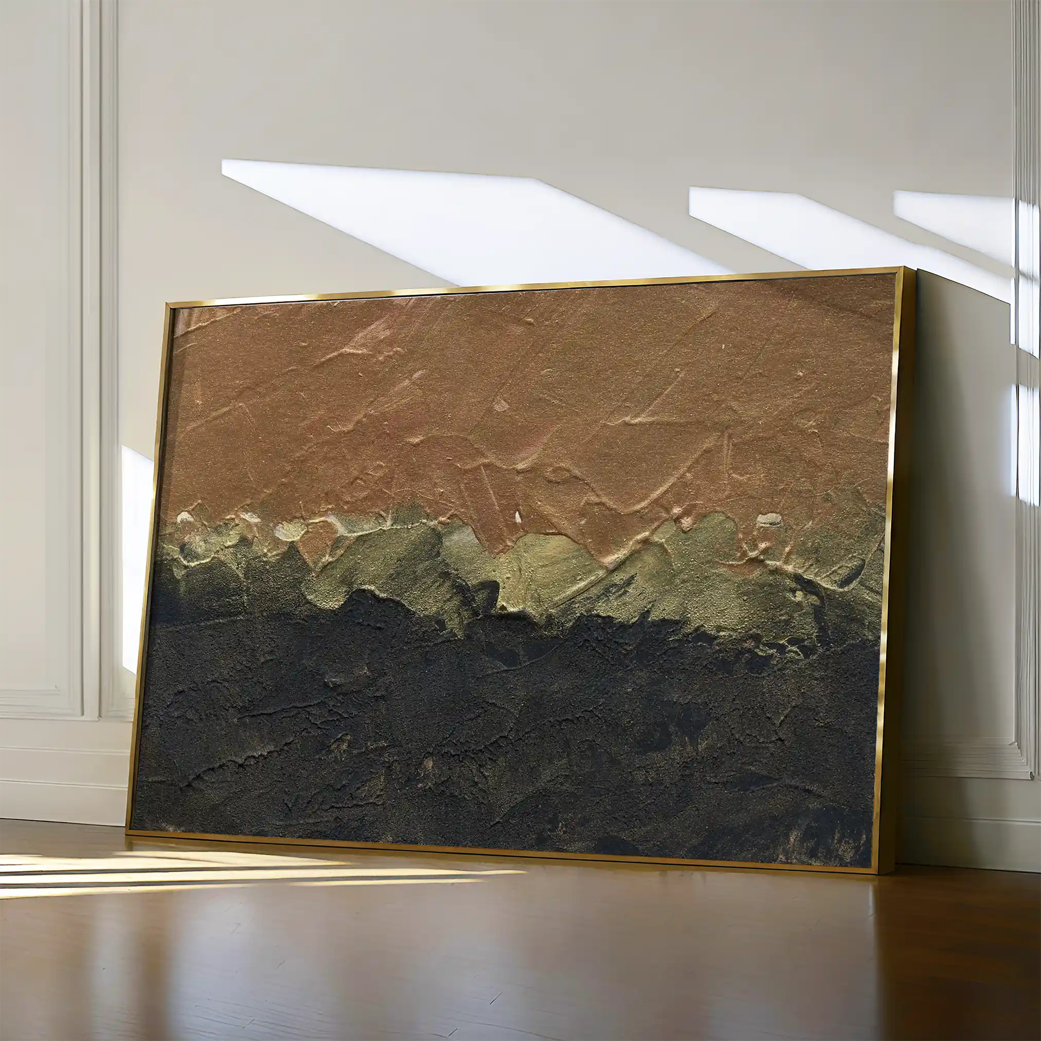 Abstract 192 Canvas Art 60 x 40 cm / Black