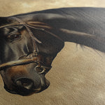 Horses 192 Canvas Art 18" x 24" / 45 x 60 cm / Black