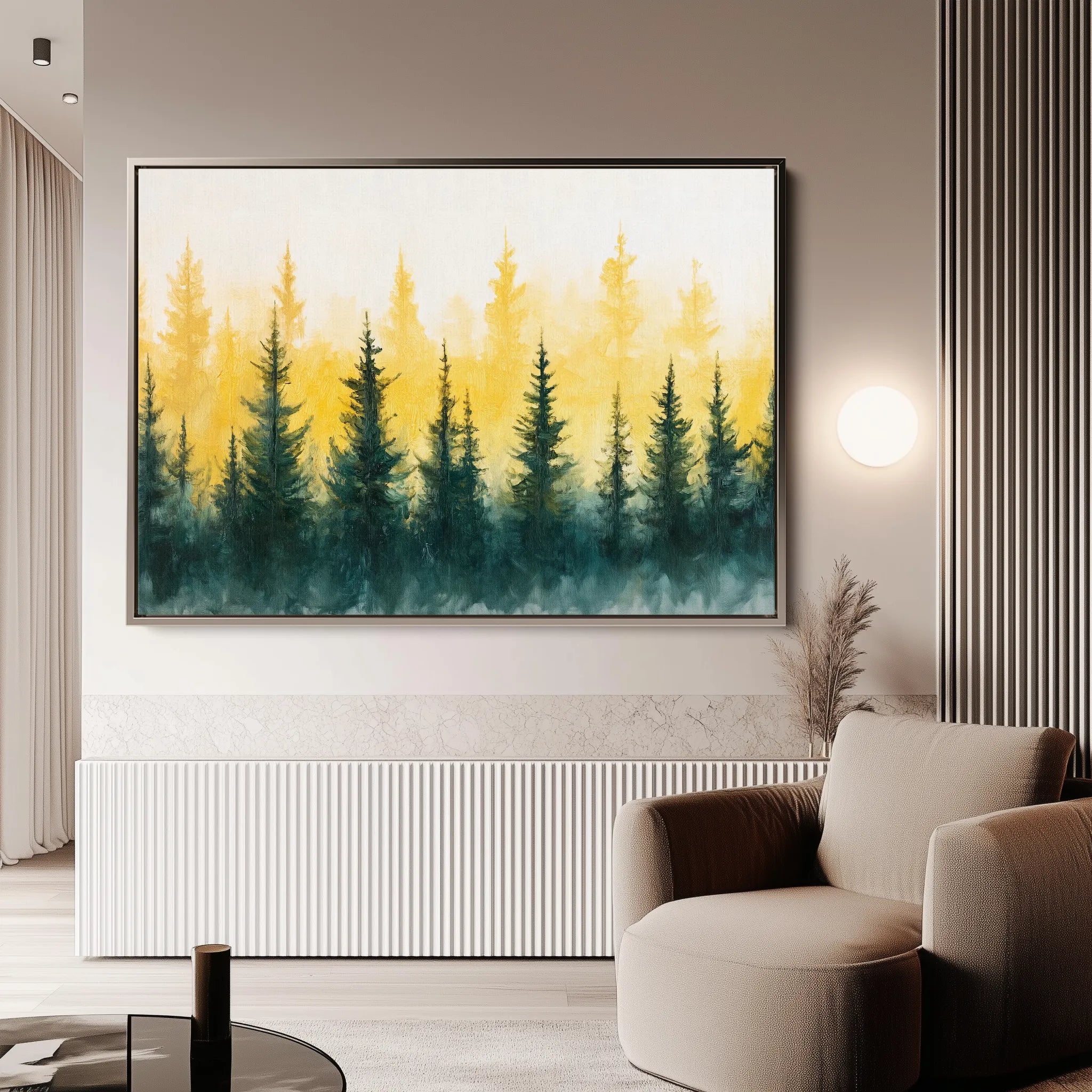 Landscape 192 Canvas Art 18" x 24" / 45 x 60 cm / Black