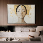 Portrait 192 Canvas Art 18" x 24" / 45 x 60 cm / Black