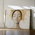 Portrait 192 Canvas Art 18" x 24" / 45 x 60 cm / Black