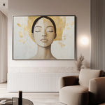 Portrait 192 Canvas Art 18" x 24" / 45 x 60 cm / Black